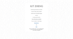 Desktop Screenshot of kitzheng.thatdamncat.com